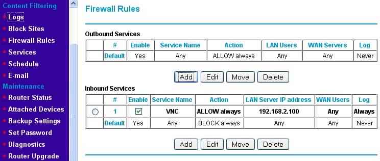 Firewall step 2