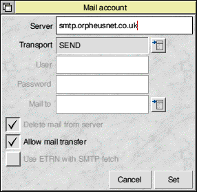 Mail account